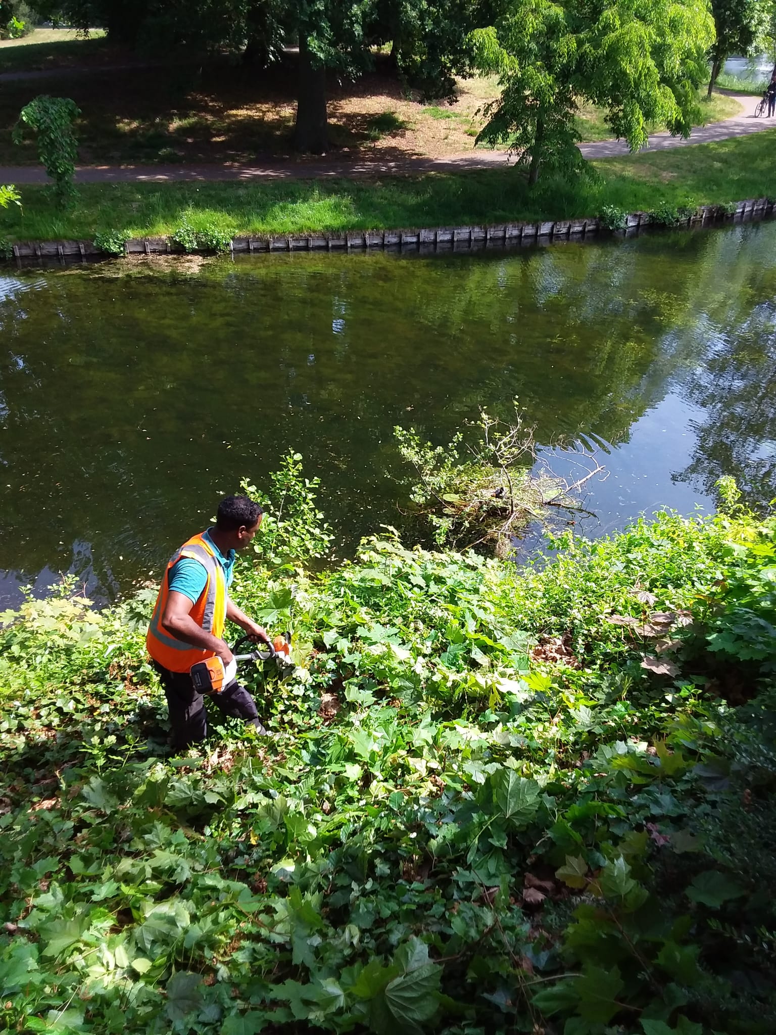 Onderhoud waterpartij